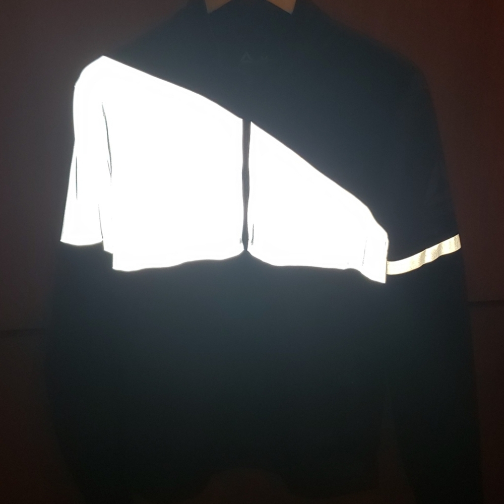 Reebok Black & Silver Speedwick Zip Up Jacket